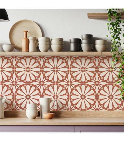 TAOGIFT Peel and Stick Vintage Floral Wallpaper Self Adhesive Non